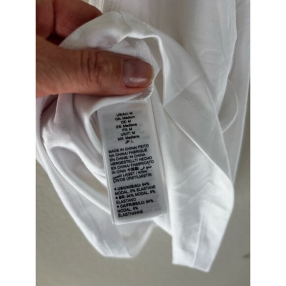 Women's The Drop One-Shoulder Tank Top Size M White - Picture 8 of 8